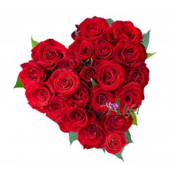 Aranjament floral “Inima de trandafiri” 